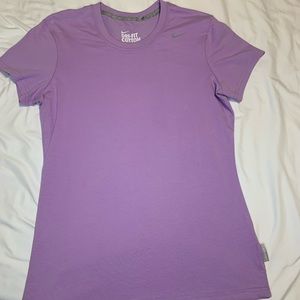 Medium purple Nike dri-fit cotton tee